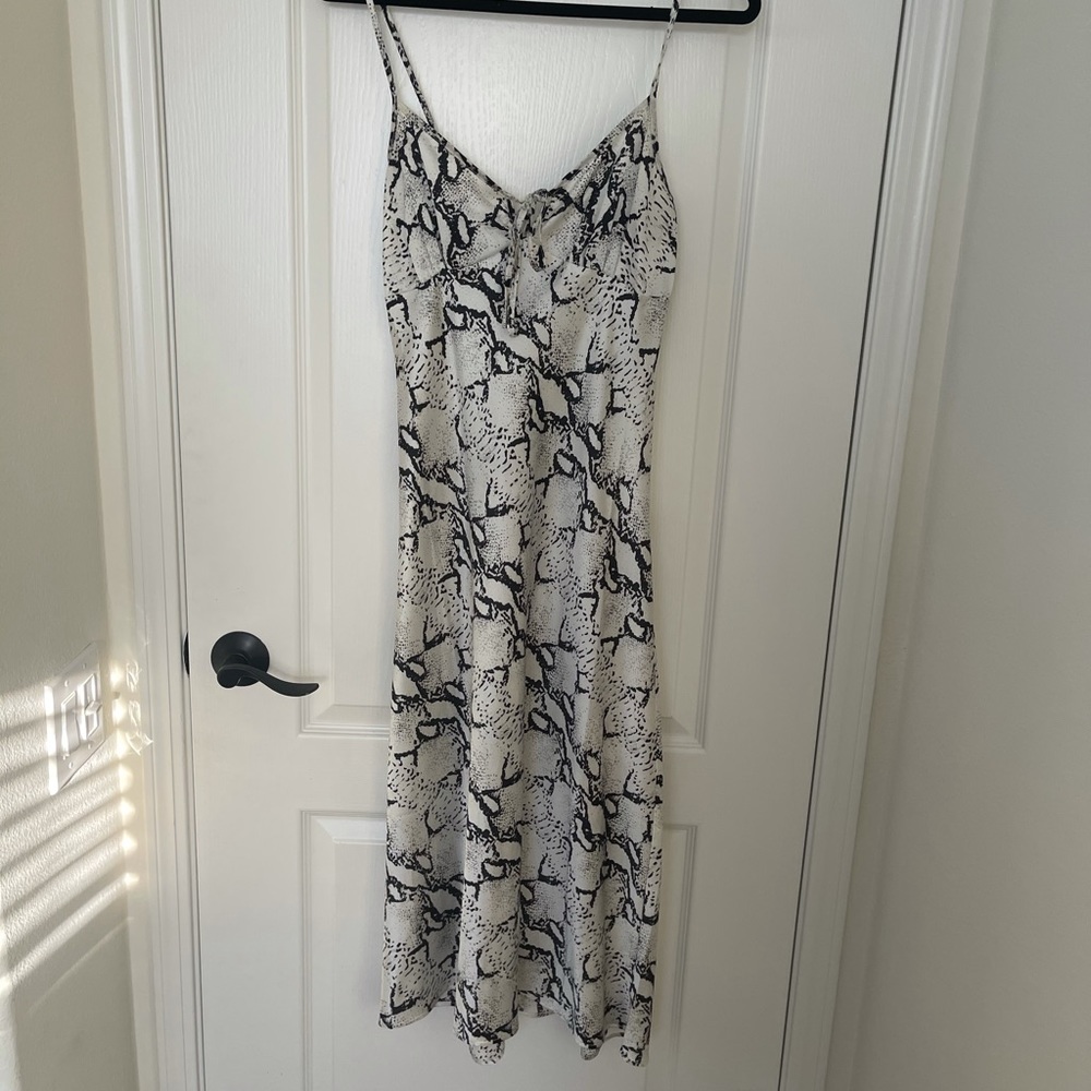 Snakeprint MIDI Dress